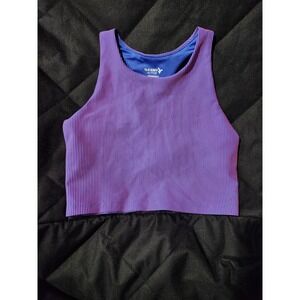Old Navy Active Girls Size Small Blue And Pink Striped PowerPoint Sports Bra